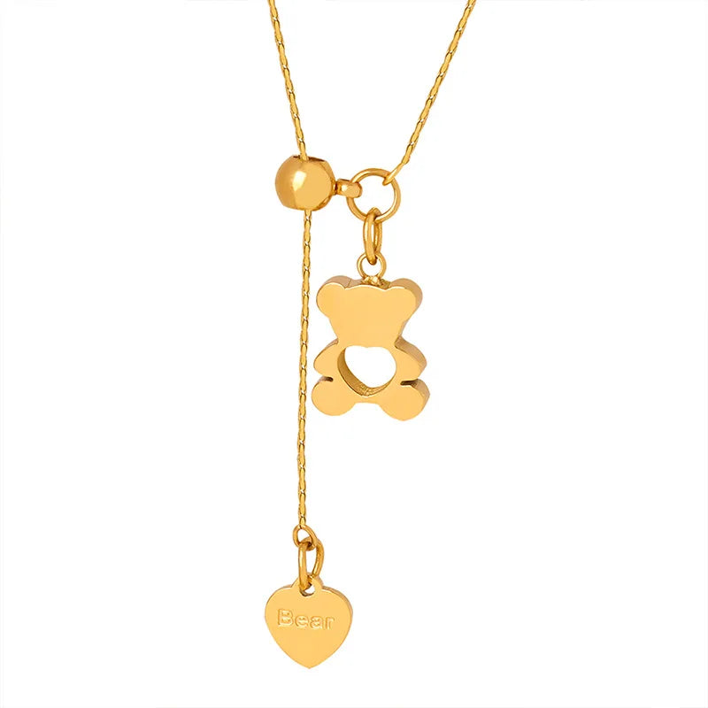 Golden Bear Charm ketting