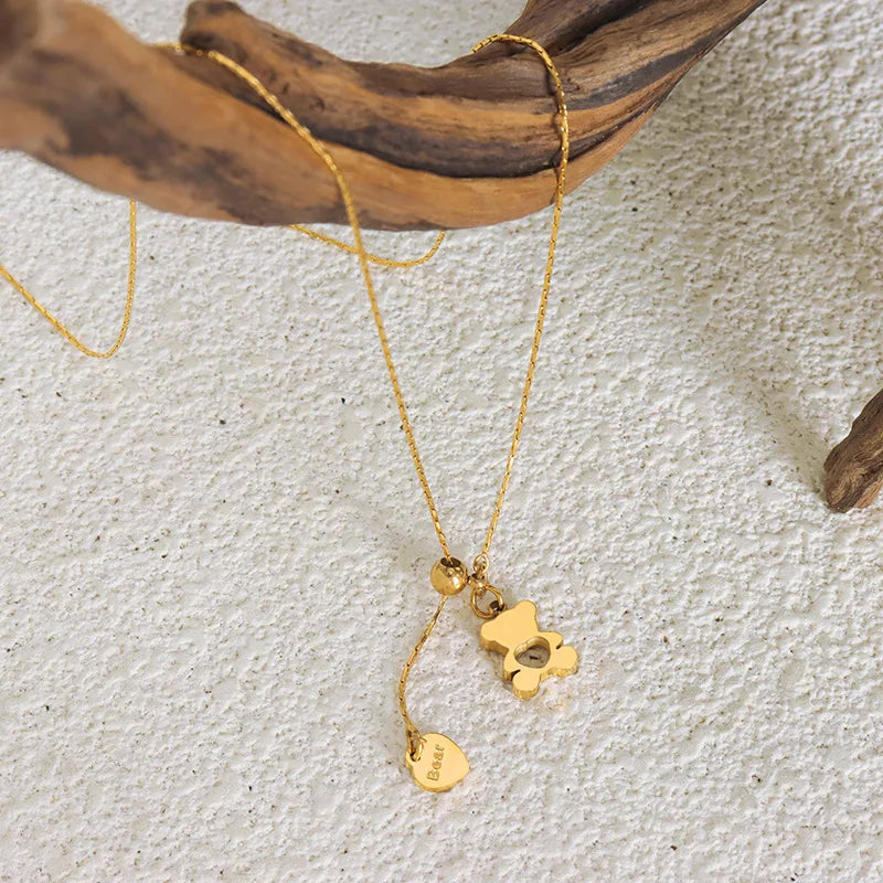 Golden Bear Charm ketting